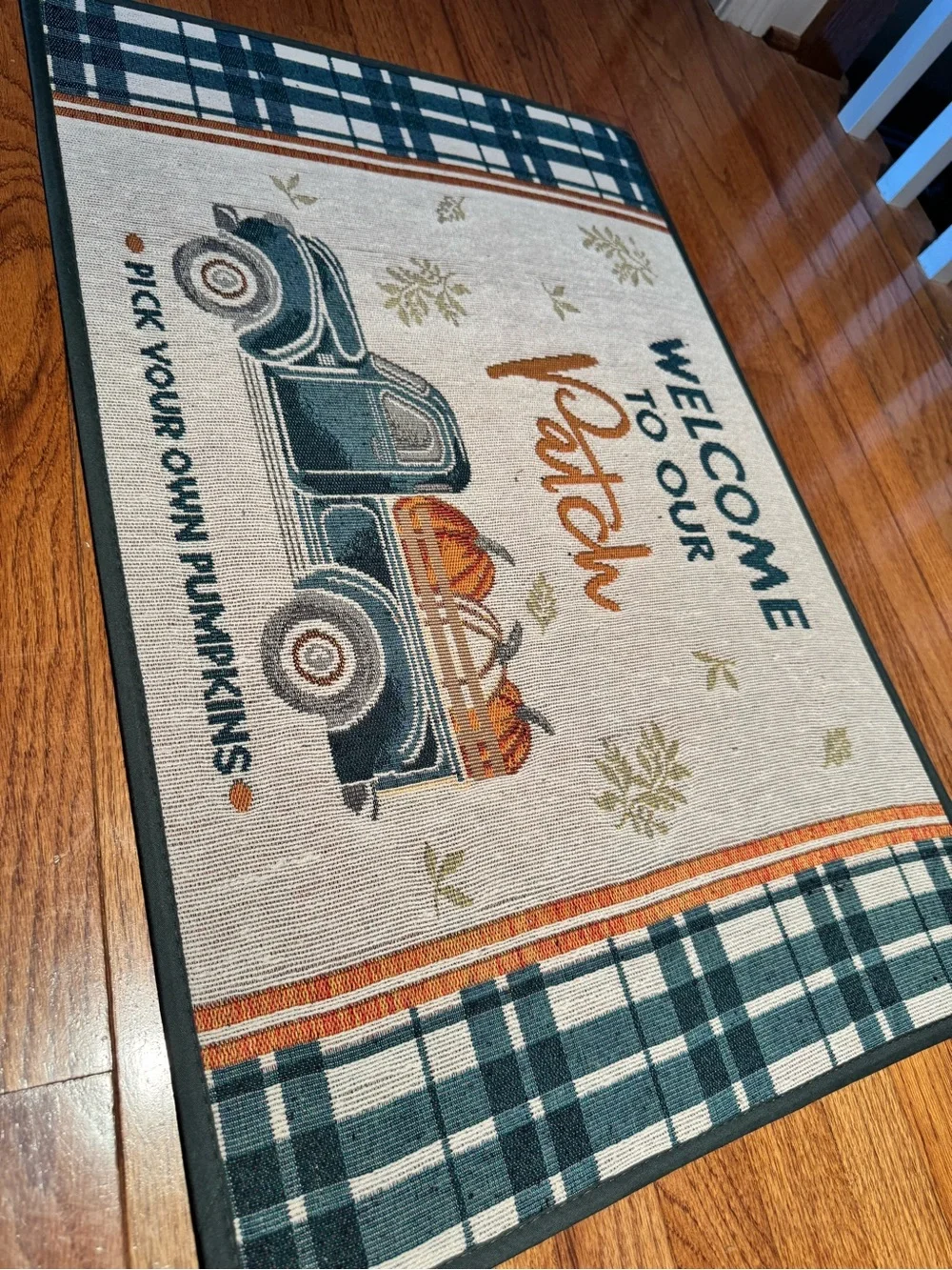 Fall Seasonal Rug Welcome to our Patch